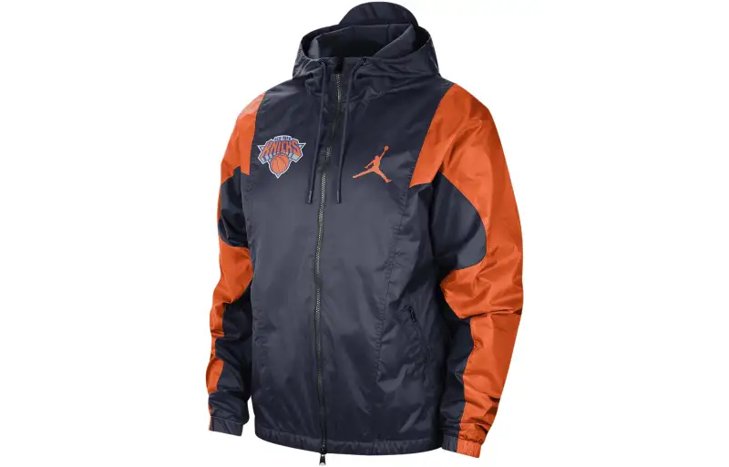 Jordan York Knicks Courtside Jacket Men's Blue