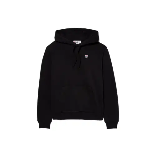 FILA Sweatshirts Men's Black Hooded Moderate Regular