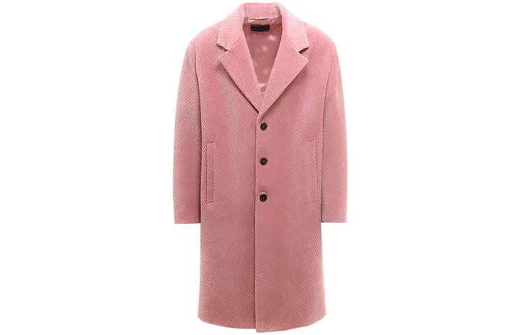 PRADA Single-Breasted Corduroy Coat
