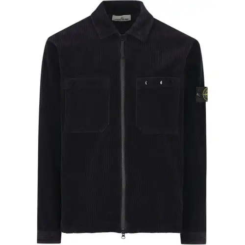 STONE ISLAND Logo Patch Corduroy Overshirt