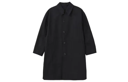 UNIQLO Coats Men's Black Lapel Moderate