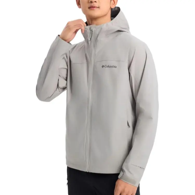Columbia Waterproof, Windproof, Lightweight Windbreaker Jacket Men's Gray
