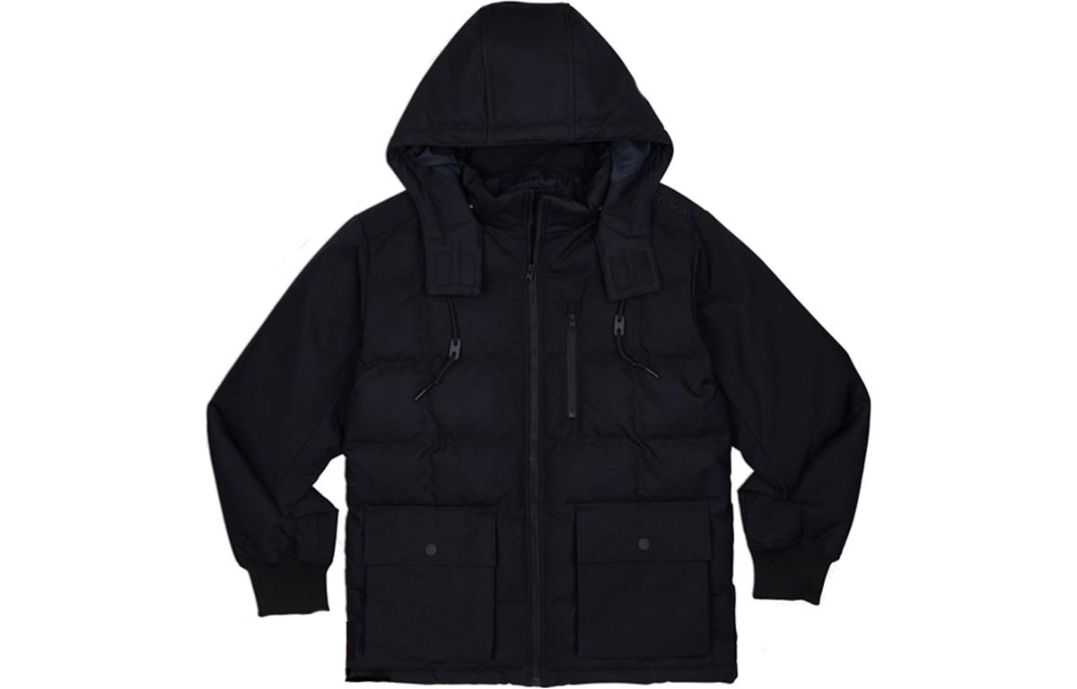 Мужской пуховик Converse Hooded Down Jacket (черный)