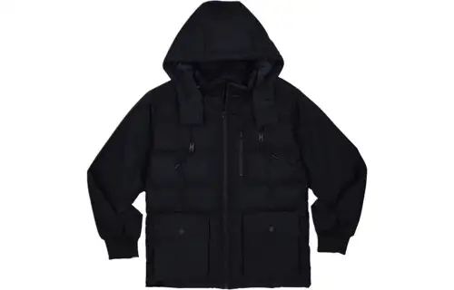 Converse Down Jackets Men's Black Hooded Moderate Other