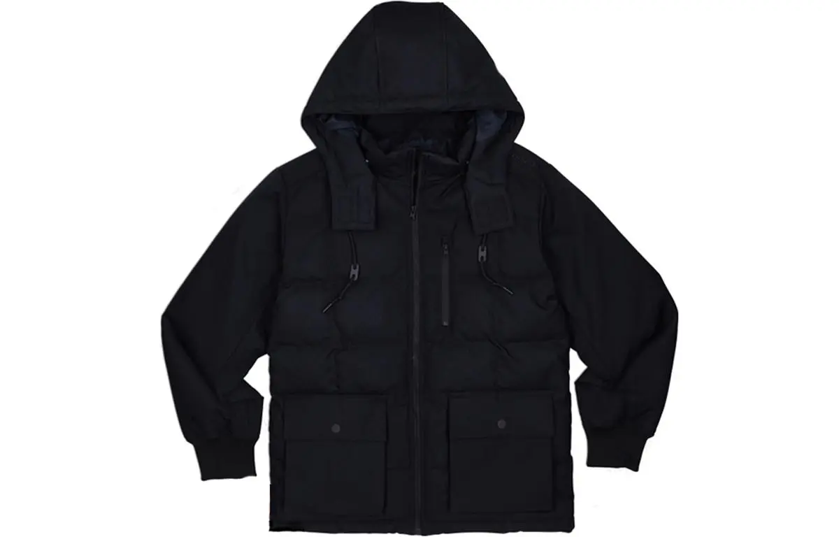 Converse Down Jackets Men's Black Hooded Moderate Other