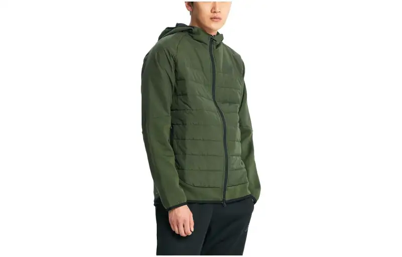New Balance Jackets Men's Green Hooded Moderate Other