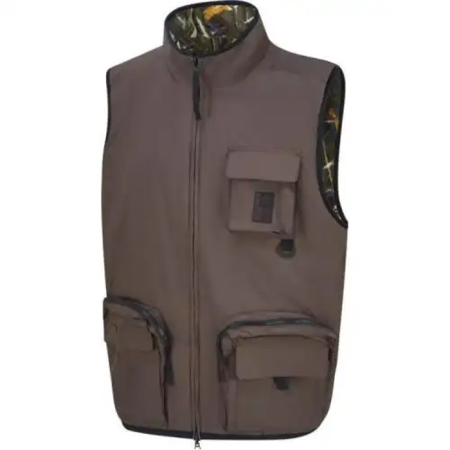 Timberland Vests Unisex Camel Stand Collar Moderate Workwear