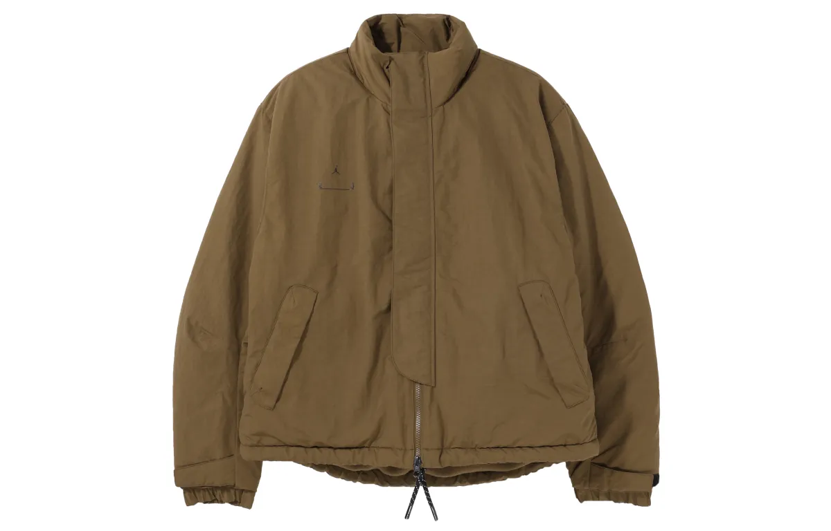 Jordan Puffer Jackets Men's Umber Stand Collar Moderate Other