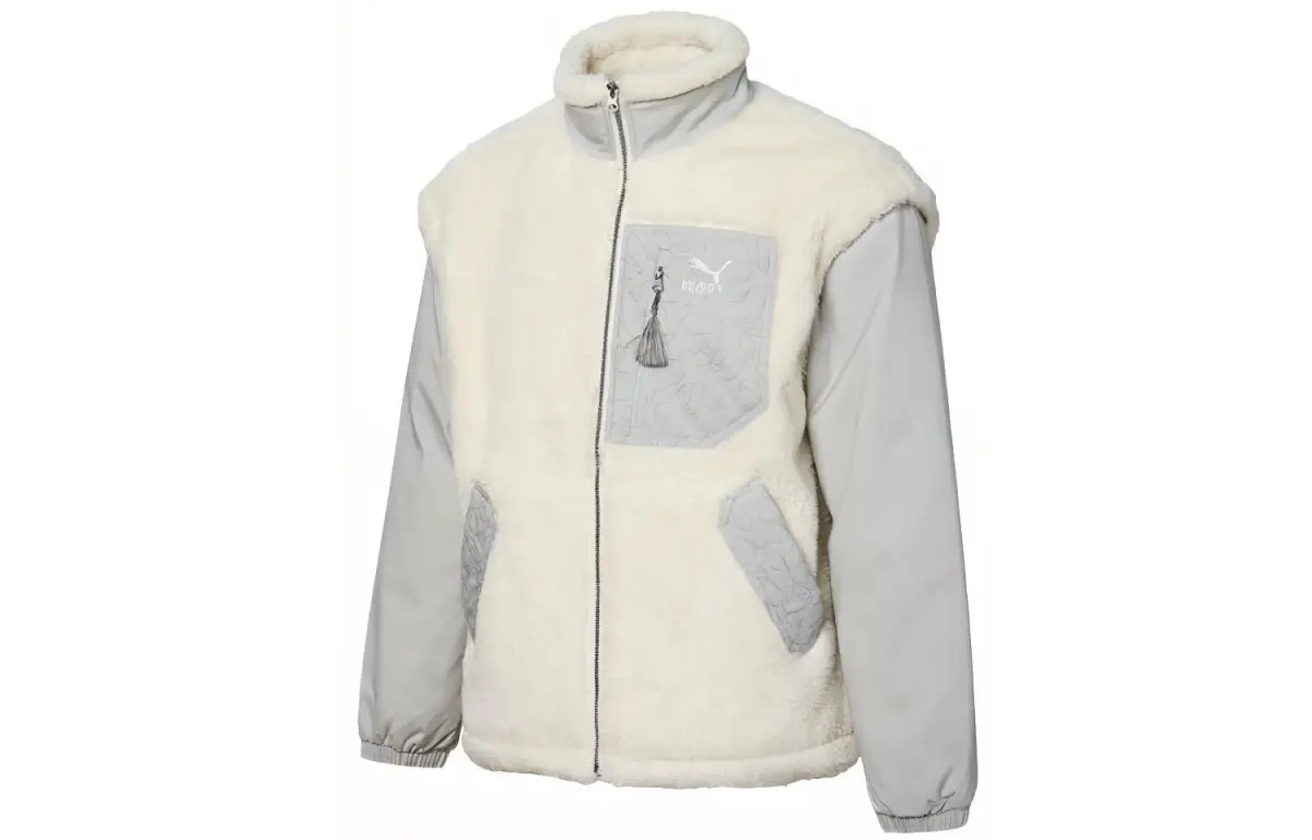 PUMA Velvet feel Coat Men's White