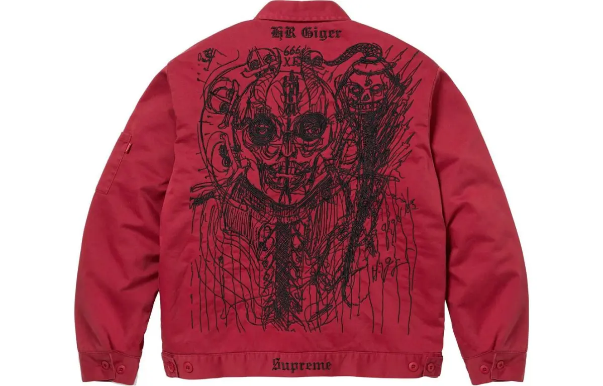 Supreme H.R. Giger Embroidered Work Jacket