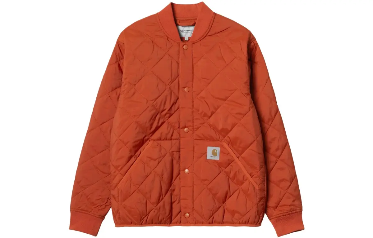 Carhartt WIP Jackets Men's Brick Baseball Collar Thickened Straight Fit