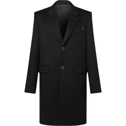 LOUIS VUITTON Single-Breasted Tailored Cashmere Coat