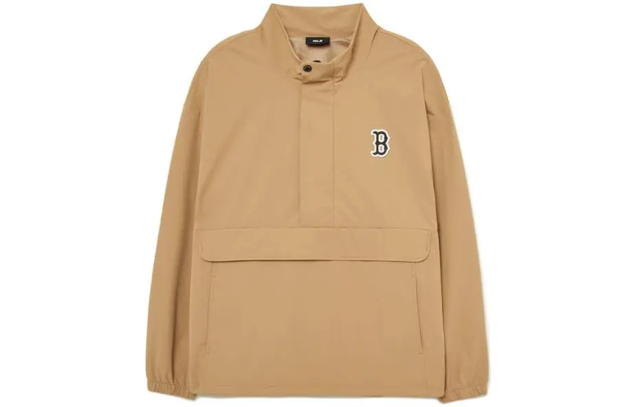 MLB Jackets Unisex Khaki Stand Collar Moderate