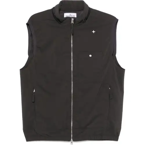 STONE ISLAND Logo-embroidered Gilet