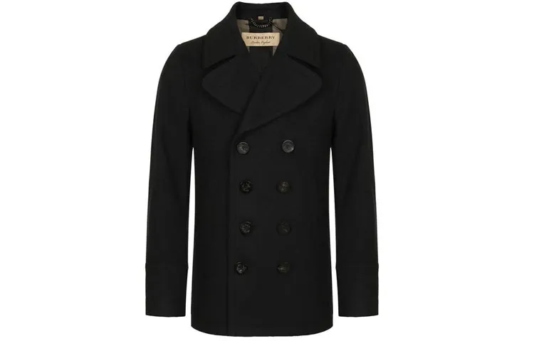 Burberry Coats Men's Blue Black