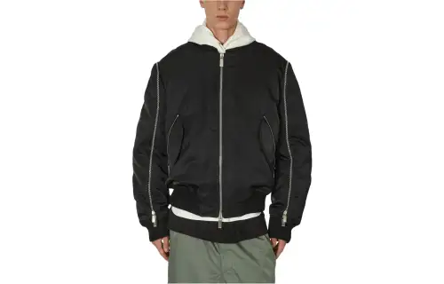 OFF WHITE Zip up Bomber Jacket