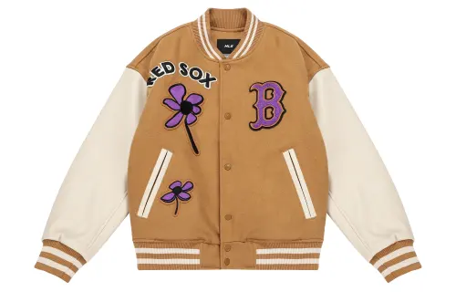 MLB FW22 Baseball Jacket Unisex Khaki