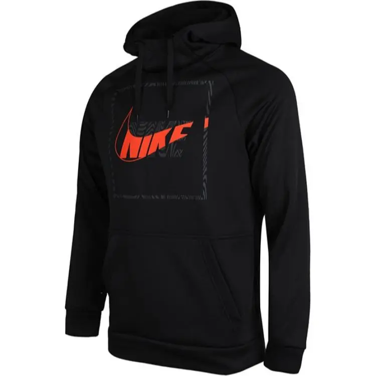 Nike Sweatshirts Men's Black Hooded Moderate