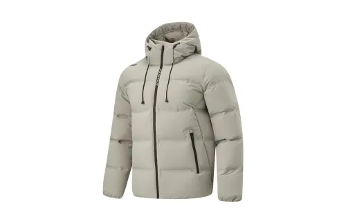 Li Ning Hot Pots Down Collection Fitness Collection Down Jacket Men's Rock Ridge Gray