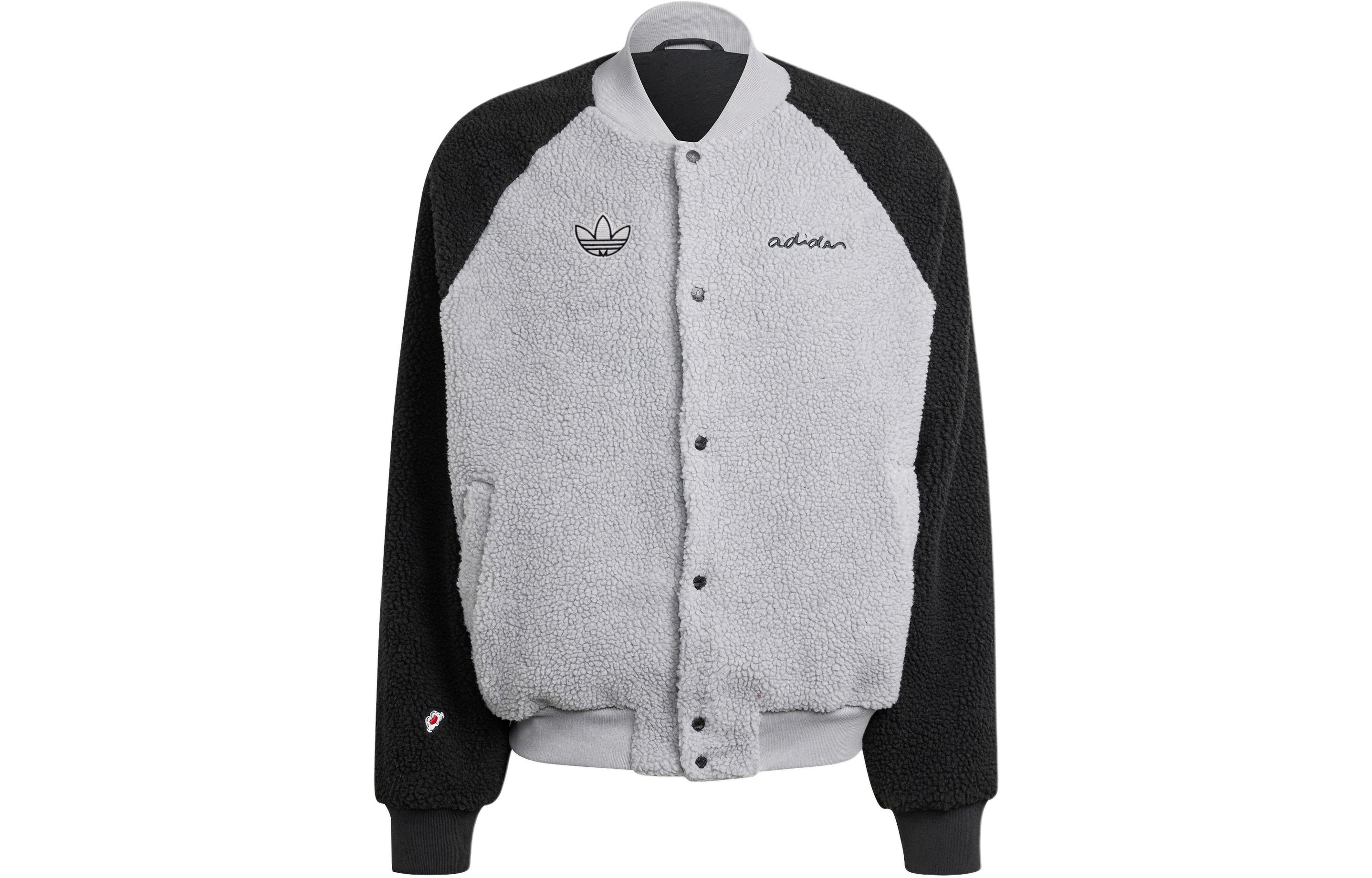 Adidas Originals Mickey Mouse Velvet feel Coat Men's Gray