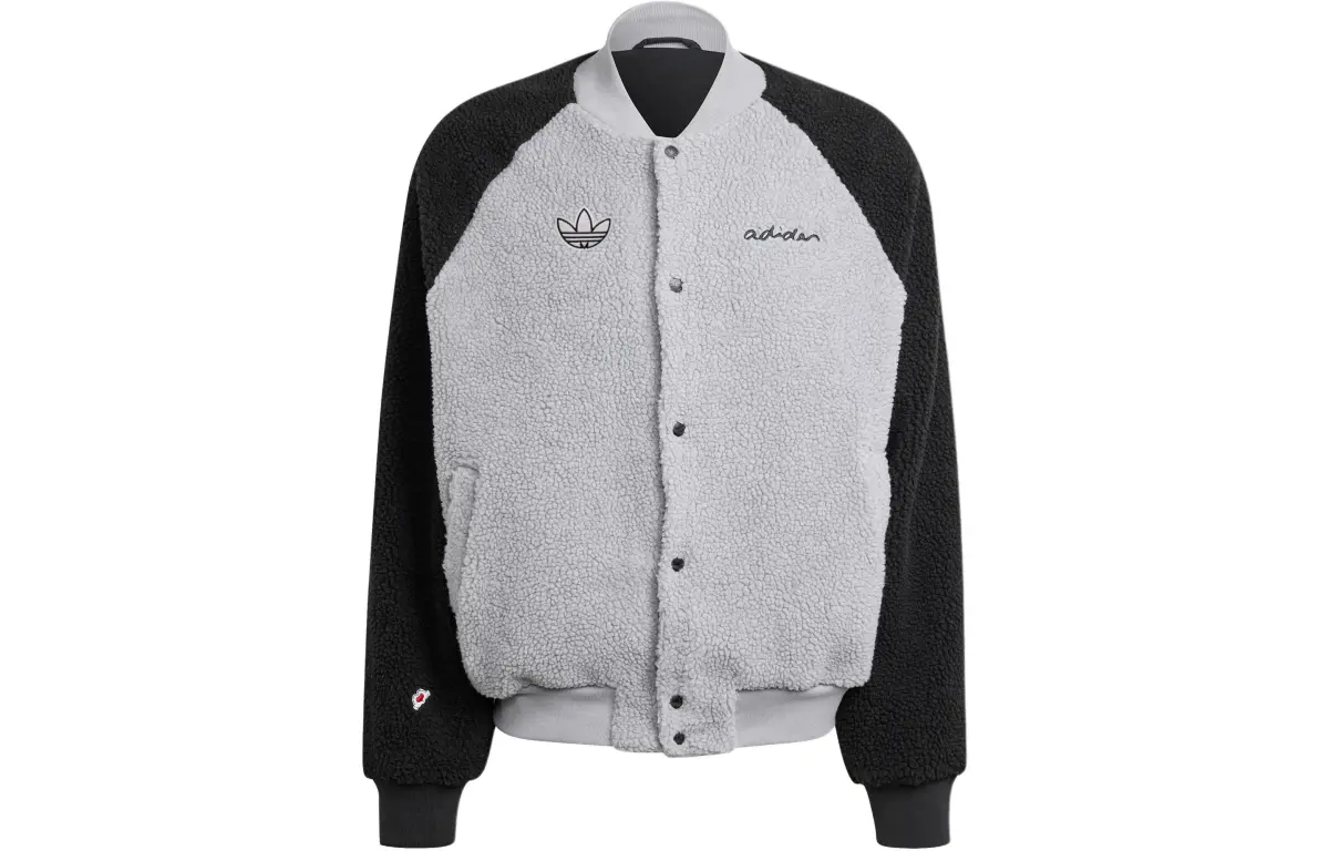 Adidas Originals Mickey Mouse Velvet feel Coat Men's Gray