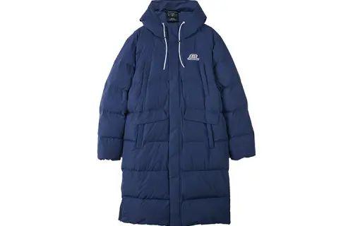 Skechers Colorful Down Jackets Men's Medieval Blue Hooded Moderate