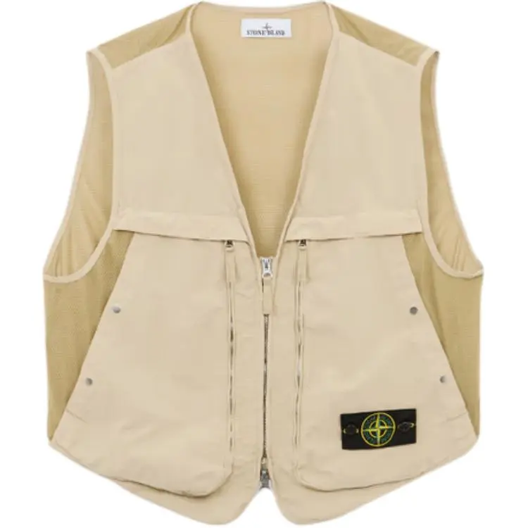 STONE ISLAND FW24 Vest Unisex Ecru
