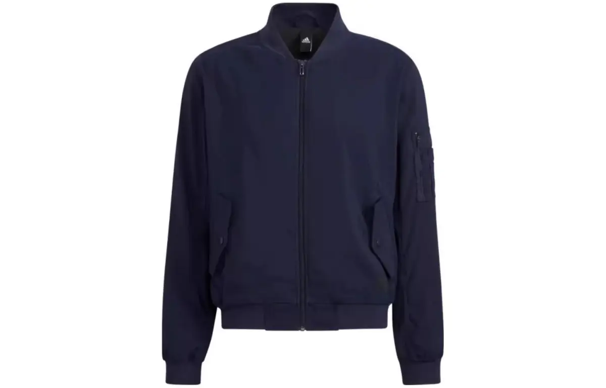 Adidas Jackets Men's Dark Grey Navy Blue Baseball Collar Moderate Other