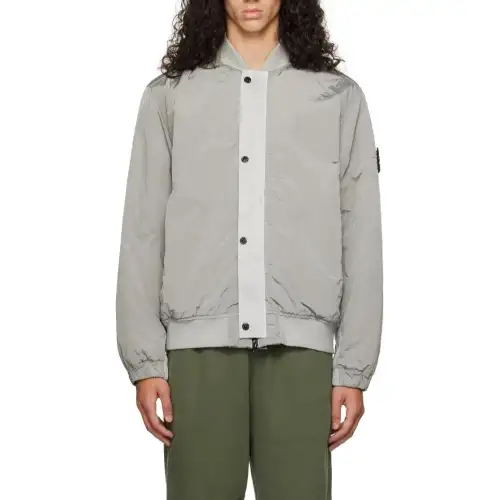 STONE ISLAND Jackets & Coats Men's Light Gray