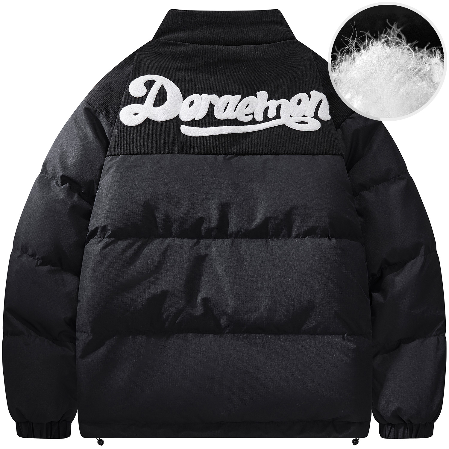 Doraemon Down Jackets Unisex Stand Collar Thickened Puffer Jacket