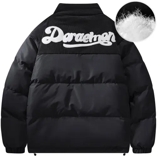 Doraemon Down Jackets Unisex Stand Collar Thickened Puffer Jacket