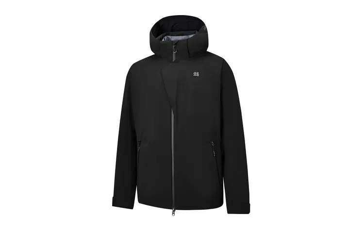Long-sleeve with hood with zipper for hiking for traveling, waterproof windproof water repellent jacket, three-in-one