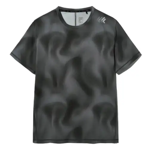 FILA T Shirts Men's Black Crew Neck Moderate Straight Fit