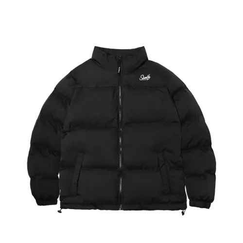 Slamble Puffer Jackets Men's Stand Collar Thickened Padded Puffer Jacket
