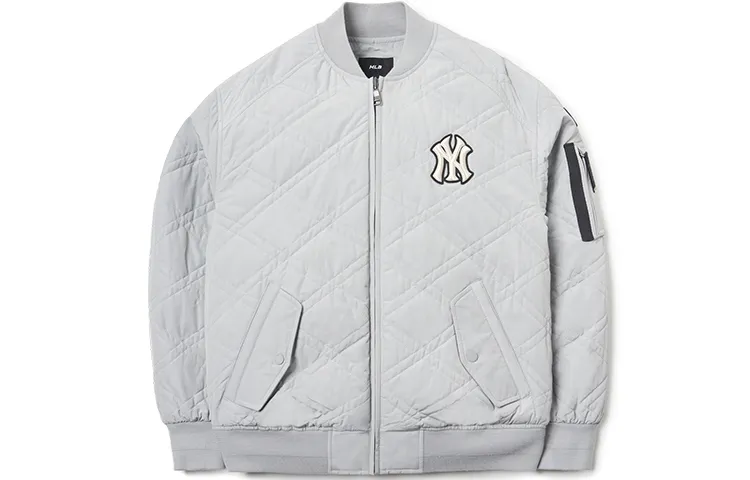 MLB Baseball Jacket Unisex Gray