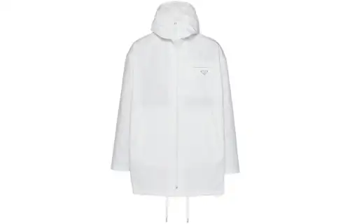 【Previous Season】triangle-logo hooded raincoat