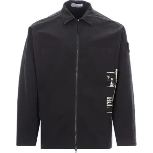 STONE ISLAND SS24 Jackets & Coats Men's Black