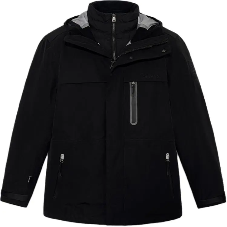 Timberland Urban Outdoors Waterproof And Windproof To Keep Warm Windbreaker Jacket Men's Black