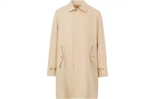 cotton gabardine car coat