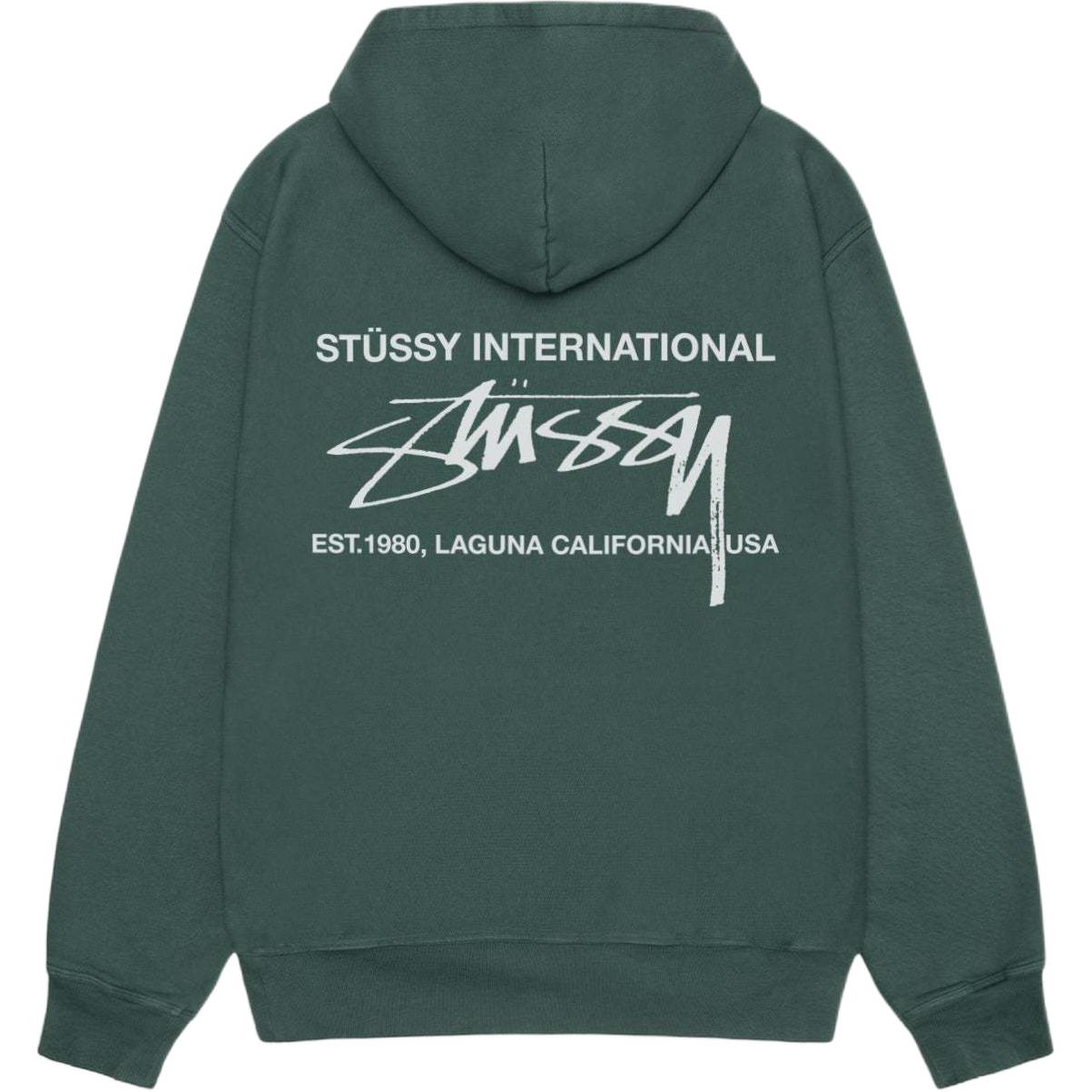 Худи Stussy Smooth International (серое)