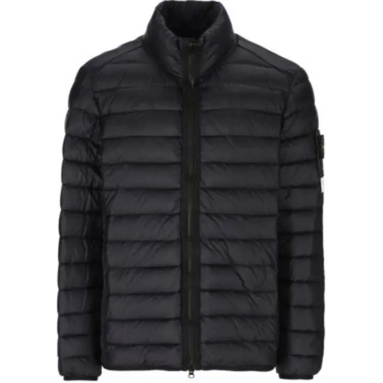 STONE ISLAND Logo Patch Zip-Up Jacket