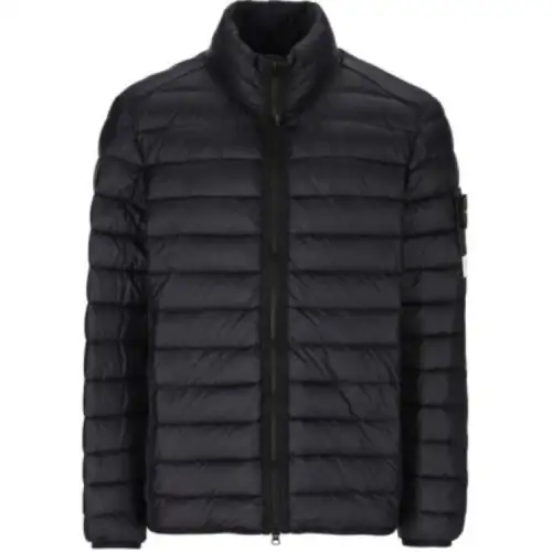 STONE ISLAND Logo Patch Zip-Up Jacket