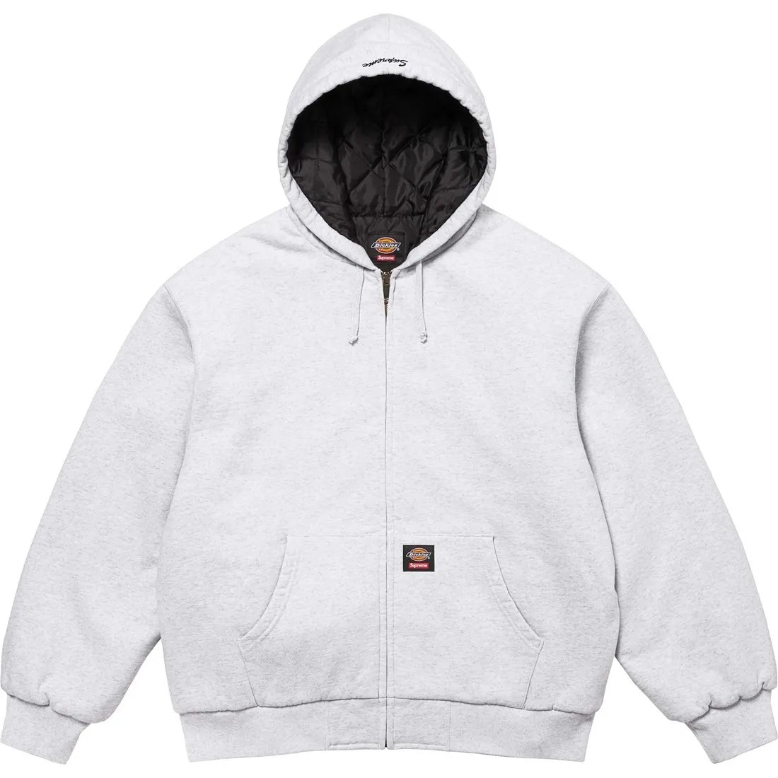 Supreme Dickies Quilted Lined Zip Up Hooded Sweatshirt