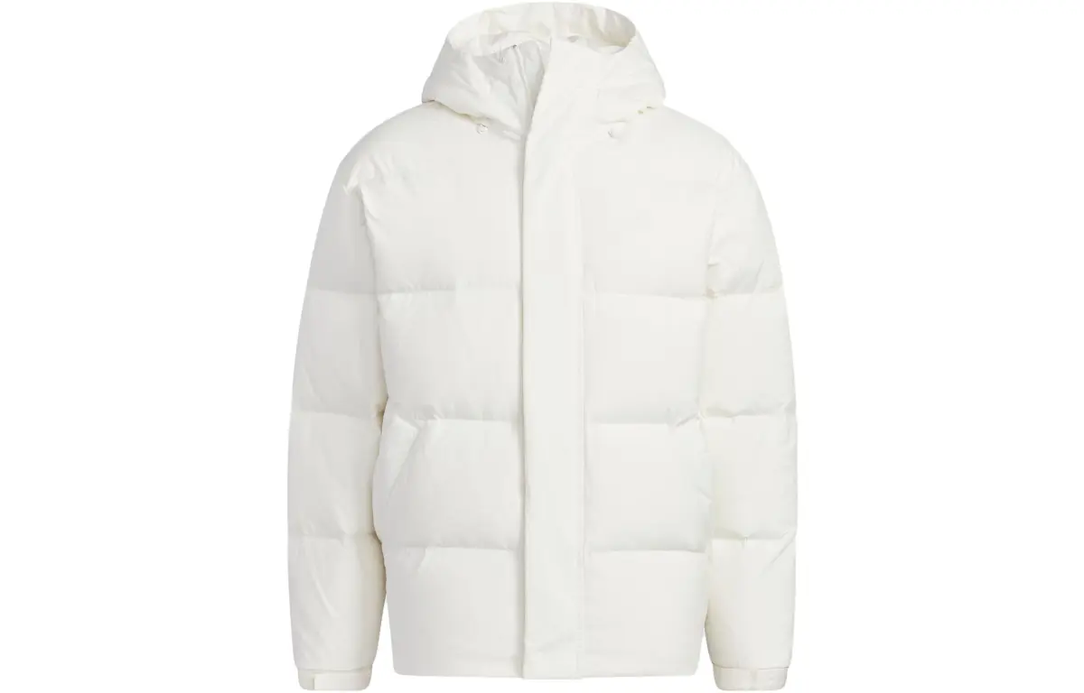 Adidas Down Jackets Unisex Jade White Hooded Moderate Other