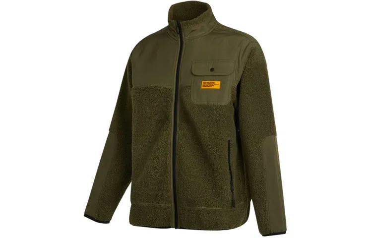 Vans Velvet Jackets Unisex Green Turtleneck Moderate