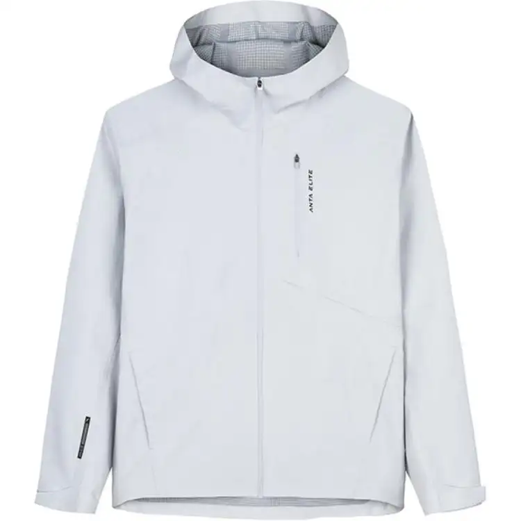 Anta Variety Training Collection Breathable Windbreaker Jacket Men's Microchip Gray