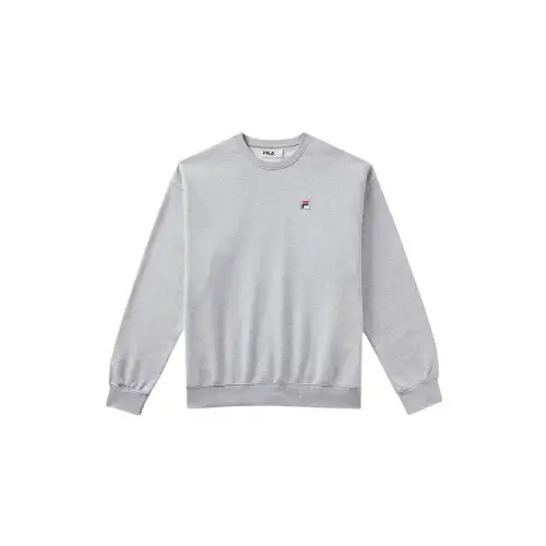 FILA Sweatshirts Unisex Gray Crew Neck Moderate Regular