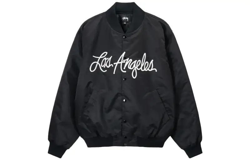 Stussy La Chapter Satin Varsity Jacket