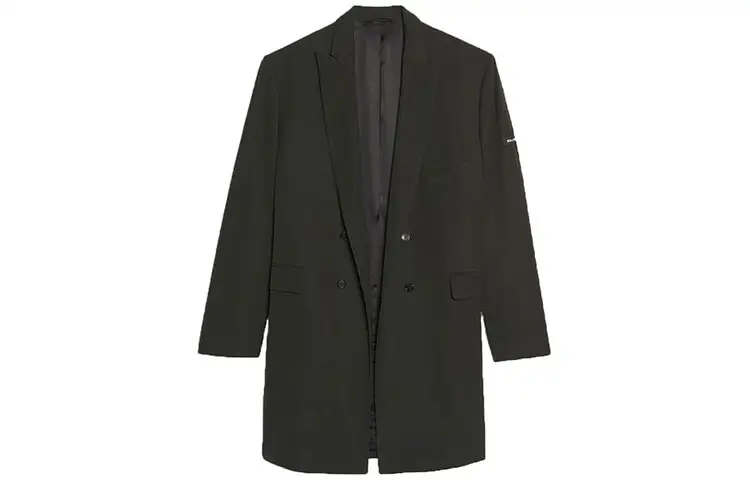 Balenciaga Coats Men's Black Lapel Moderate