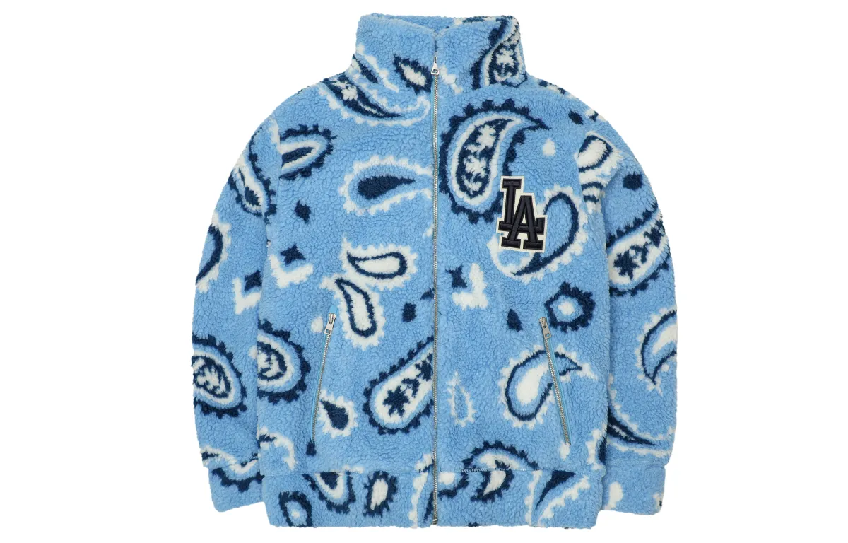 MLB Velvet feel Coat Unisex Light Blue